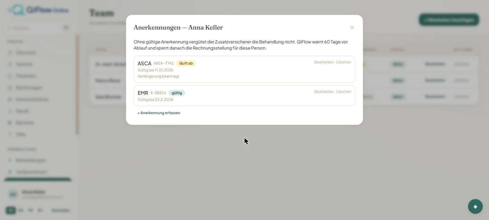 Keine Rechnung ohne gültige Anerkennung